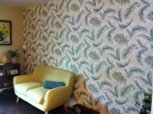 Winnipeg Contractor and Painter fixed wallpaper on the interior of a residential house
